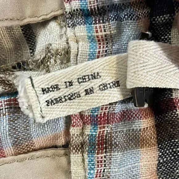 Free People Shorts‎ Womens Size 6 Morning Rain Hippie Boho 100% Linen - Picture 3 of 7